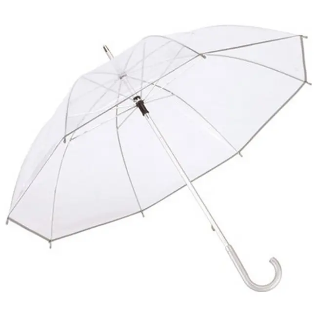 Зонт трость Серебристый Прозрачный 5905-01