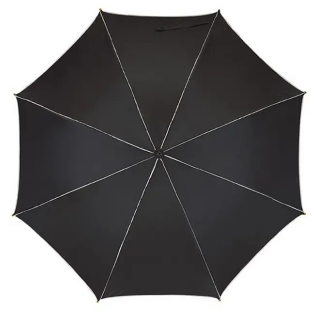 Зонт трость автоматический Белый Черный 5875-03