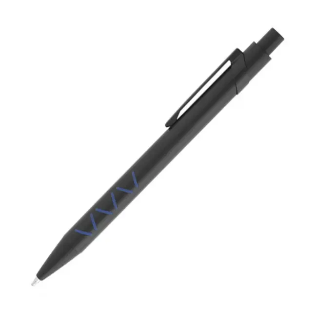 Ручка металлическая шариковая пишет черным Синий Черный 8266-04