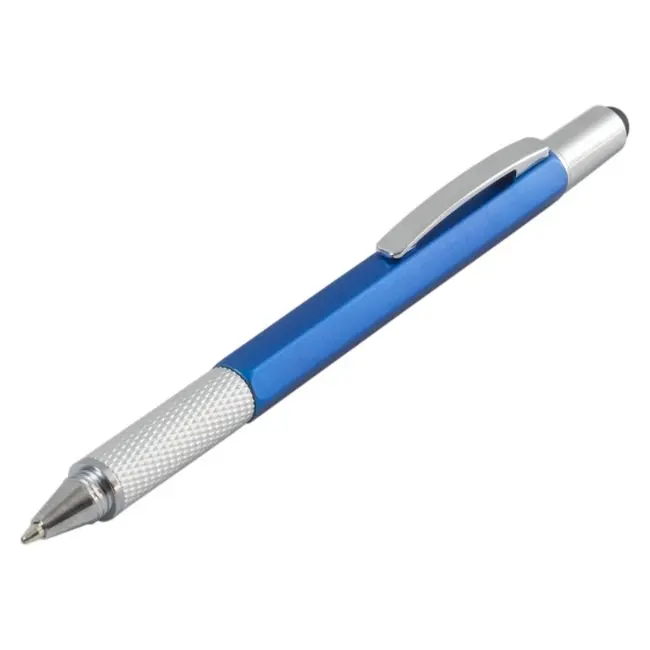 Ручка 5 в 1 пластиковая Серебристый Синий 12245-01