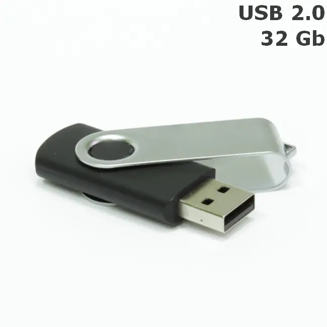 Флешка 'Twister' 32 Gb USB 2.0 Черный Серебристый 8692-94
