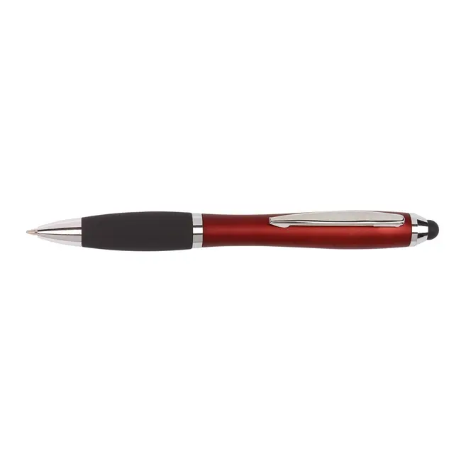 Ручка стилус пластиковая Черный Бордовый Серебристый 2789-06
