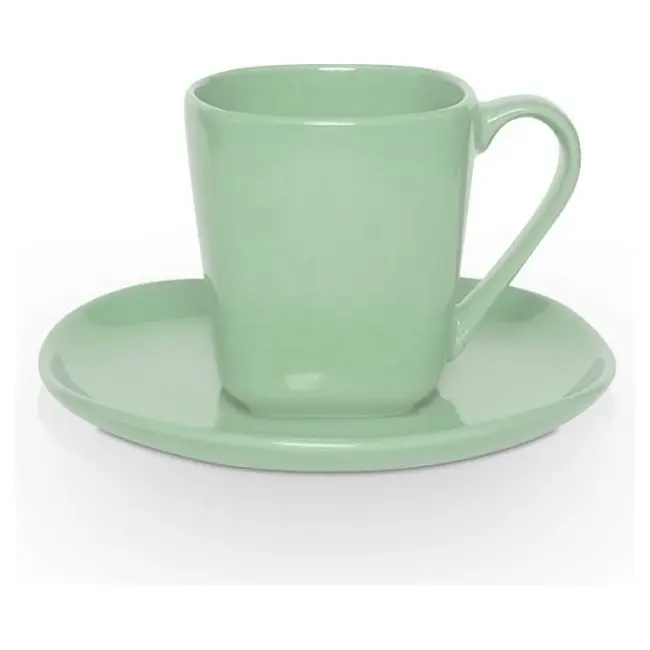 Чашка керамическая Etna S с блюдцем 180 мл Зеленый 1753-15