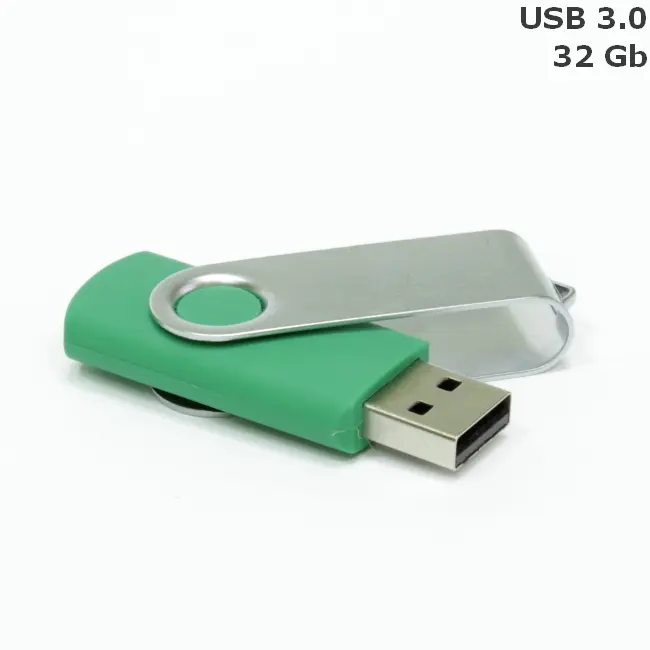 Флешка 'Twister' 32 Gb USB 3.0 Серебристый Зеленый 15258-89