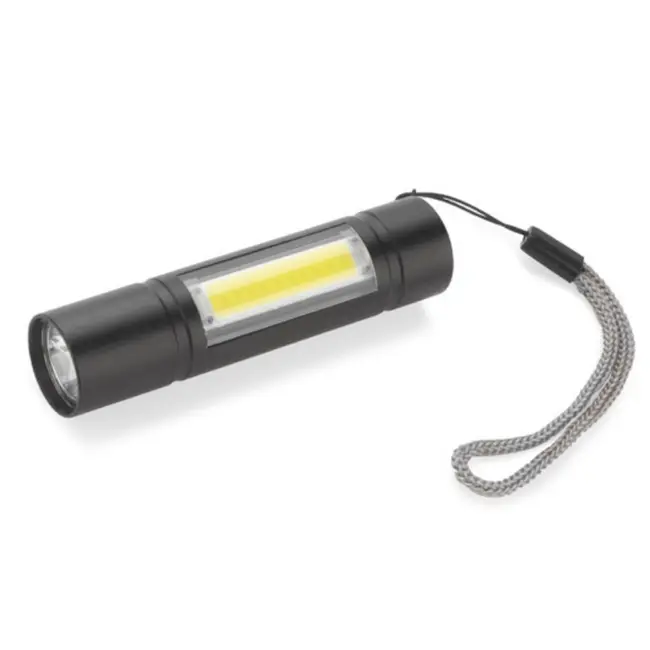 Ліхтарик акумуляторний LED USB Rechargable Черный 14742-01