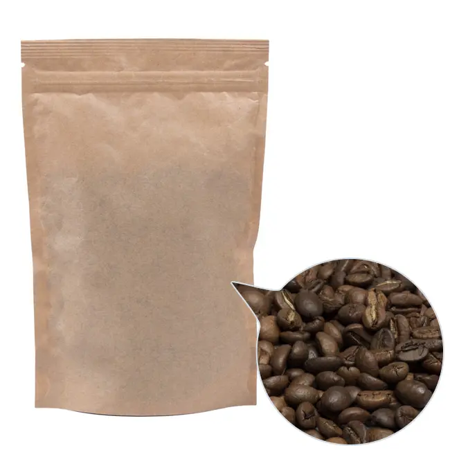 Кофе зерно '100% Арабика Колумбия Супремо' ДП130х200 крафт 200г Коричневый 13812-02