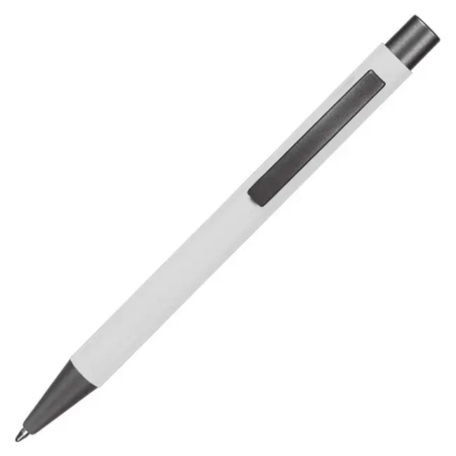 Ручка металева Белый Черный 12430-04