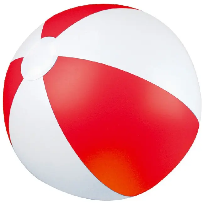 Небольшой 2-х цветный пляжный мяч диаметр 28 см. Красный Белый 5288-05