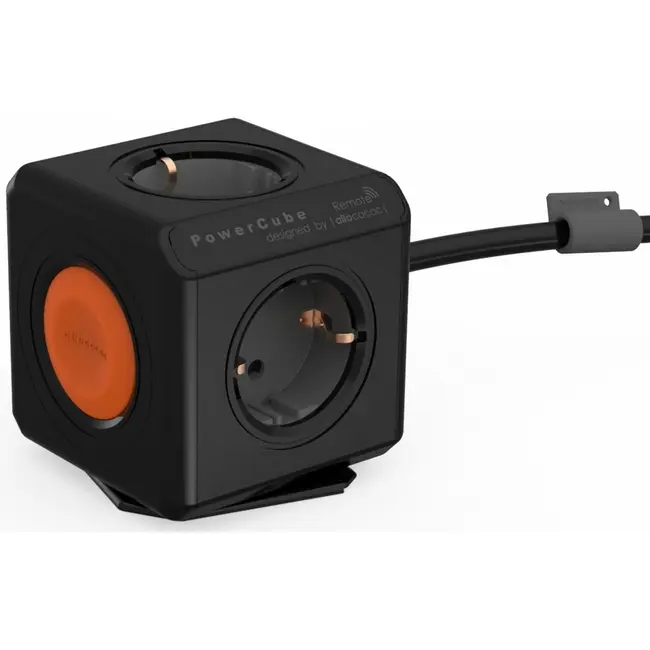 Мережевий розгалужувач PowerCube Extended Remote SINGLE 1.5mm2 DE BLACK Оранжевый Черный 1556-02