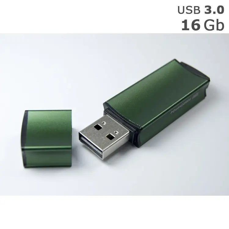 Флешка 'GoodRAM' 'EDGE' под логотип 16 Gb USB 3.0 темно-зеленая Зеленый 4402-07
