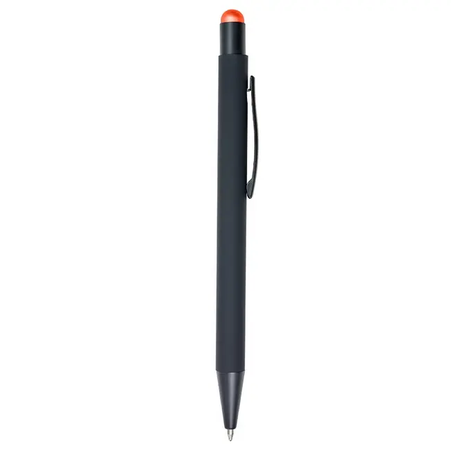 Ручка-стилус металлическая Черный Оранжевый 13077-06