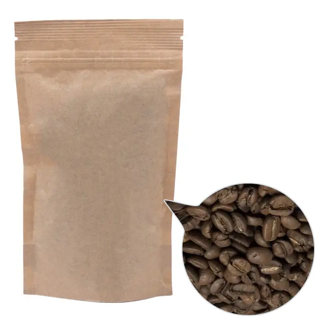 Кофе зерно '100% Арабика Эфиопия' ДП100х170 крафт 70г Коричневый 13811-05