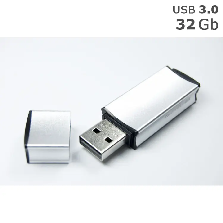 Флешка 'GoodRAM' 'EDGE' под логотип 32 Gb USB 3.0 серебристая