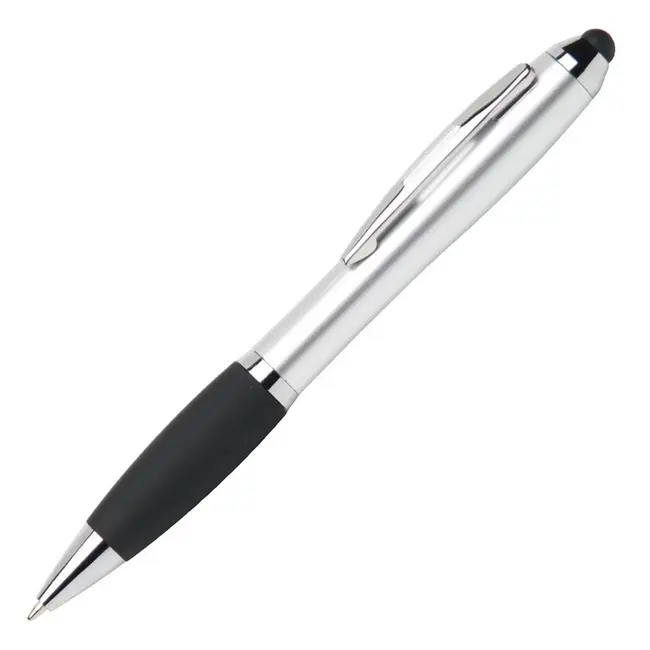 Ручка стилус пластиковая Серебристый Черный 1434-06