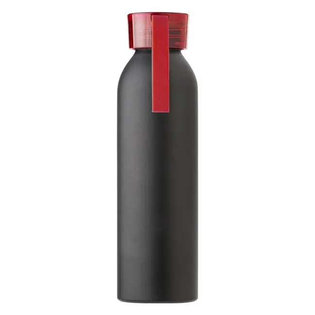Бутылка для воды алюминиевая 650 мл Черный Красный 14292-03