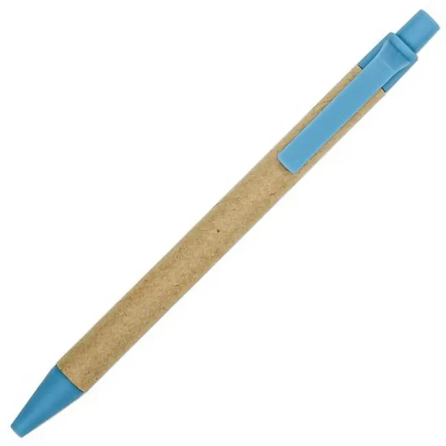 Ручка ЭКО шариковая бумажная Голубой Коричневый 14735-08