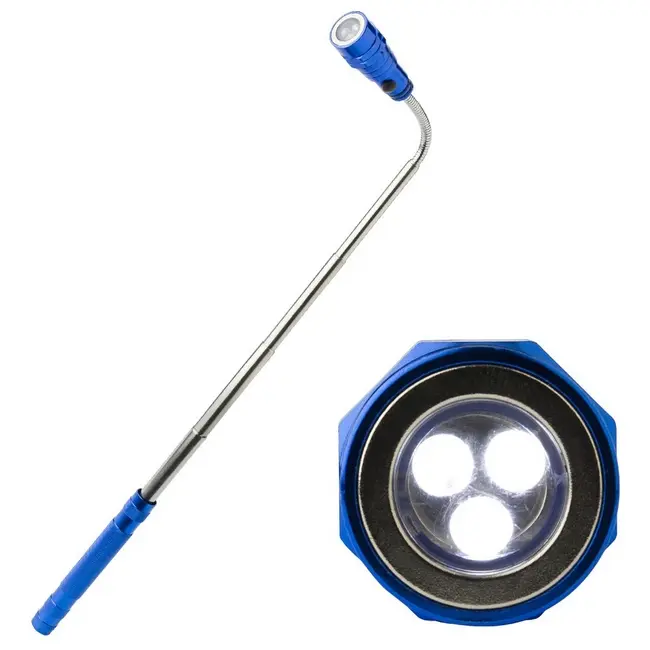 Фонарик телескопический LED Синий 6240-02