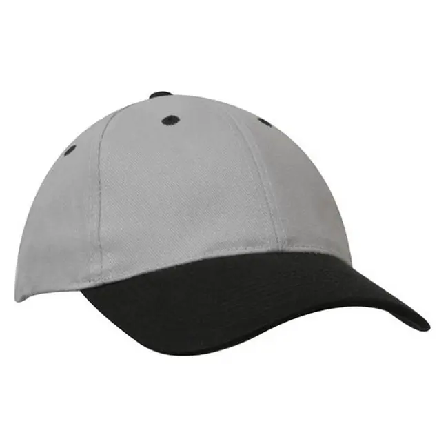 Кепка 'HeadWear' 'Brushed Cotton Cap' Grey Heather-Black Opal Серый Черный 6948-09
