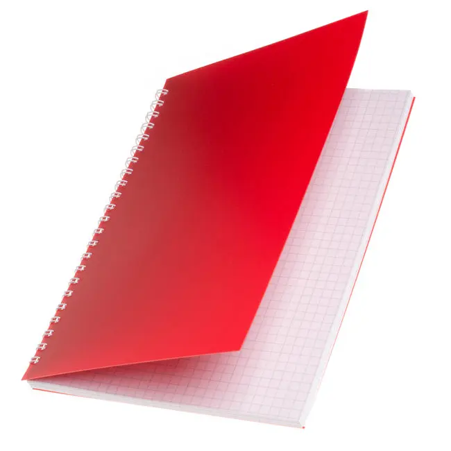 Блокнот А5 с пластиковой обложкой красный 50 листов