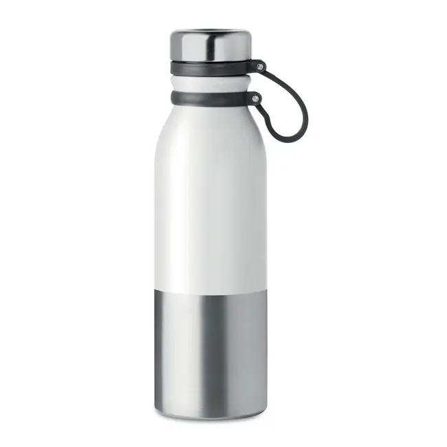 Бутылка для воды 'ICELAND' металлическая 600мл Серебристый Белый Черный 15226-02