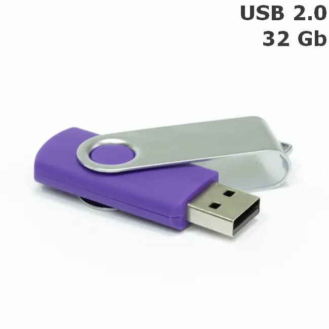 Флешка 'Twister' 32 Gb USB 2.0 Серебристый Фиолетовый 8692-85