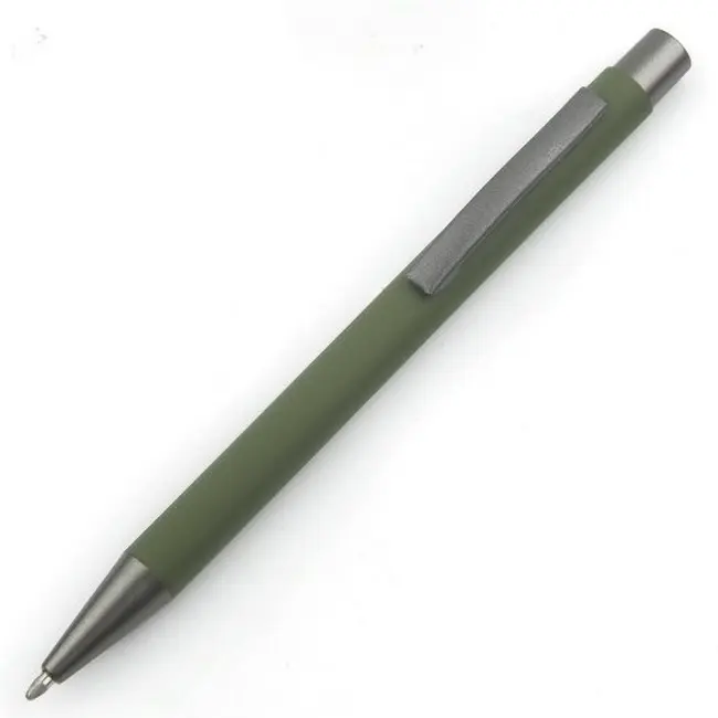 Ручка металлическая Зеленый Серый 12430-12