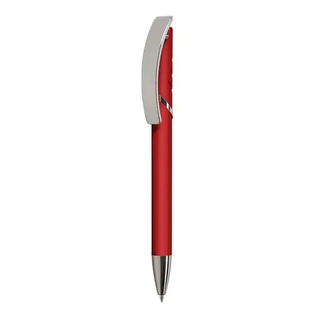 Ручка пластикова Серебристый Красный 5663-03
