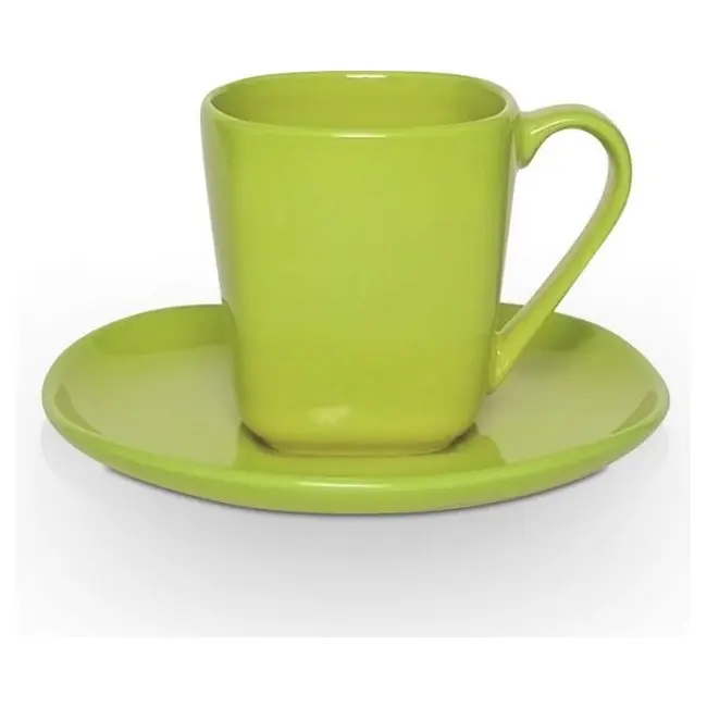 Чашка керамическая Etna S с блюдцем 180 мл Зеленый 1753-16