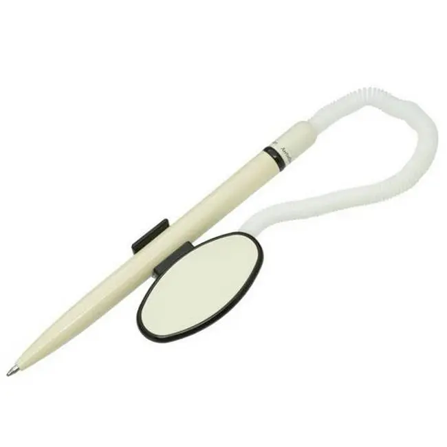 Ручка Lecce Pen антибактеріальний пластик з підставкою на шнурку Черный Белый 5450-04