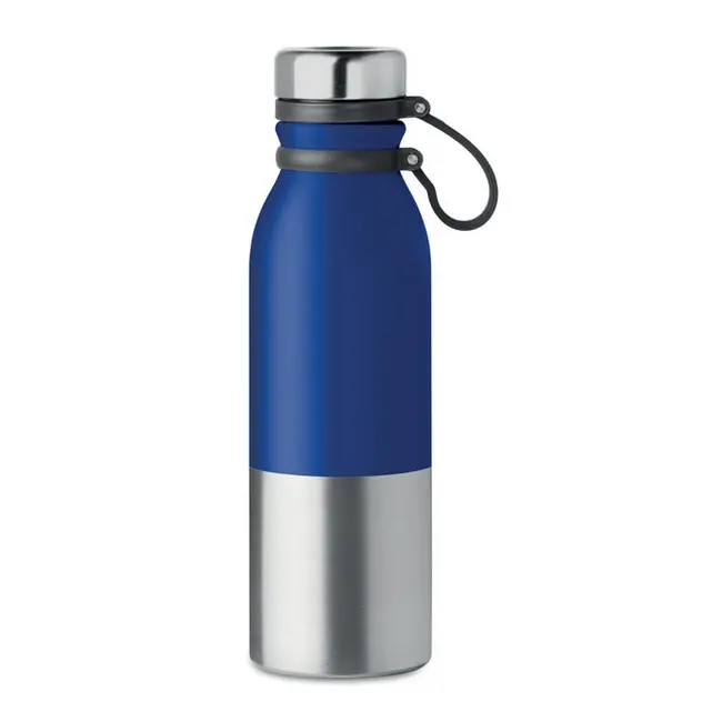 Бутылка для воды 'ICELAND' металлическая 600мл Серебристый Черный Синий 15226-04
