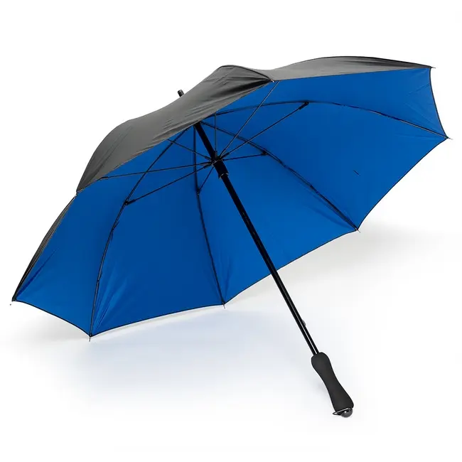 Зонт трость механический Черный Синий 13654-02