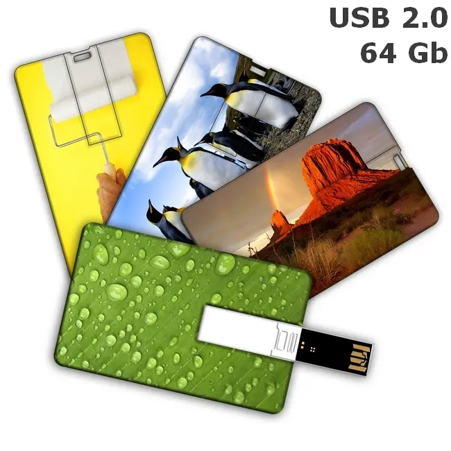Флешка 'GoodRAM' 'CREDIT CARD' 64 Gb USB 2.0 Белый 6357-01