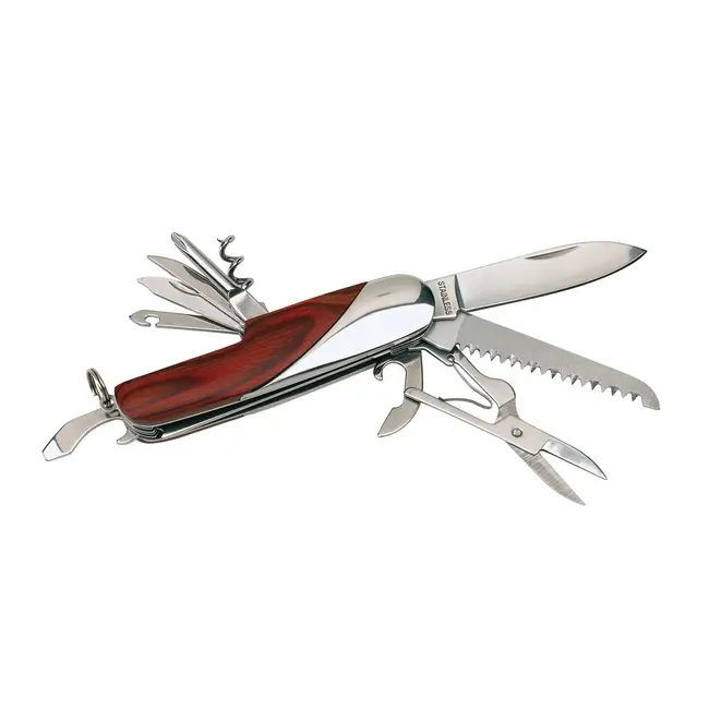 Нож 11 инструментов Древесный Серебристый Коричневый 2038-01