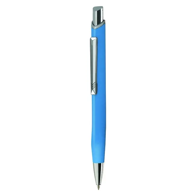 Ручка металева 'VIVA PENS' 'KOBI LUX' Серебристый Голубой 8629-03