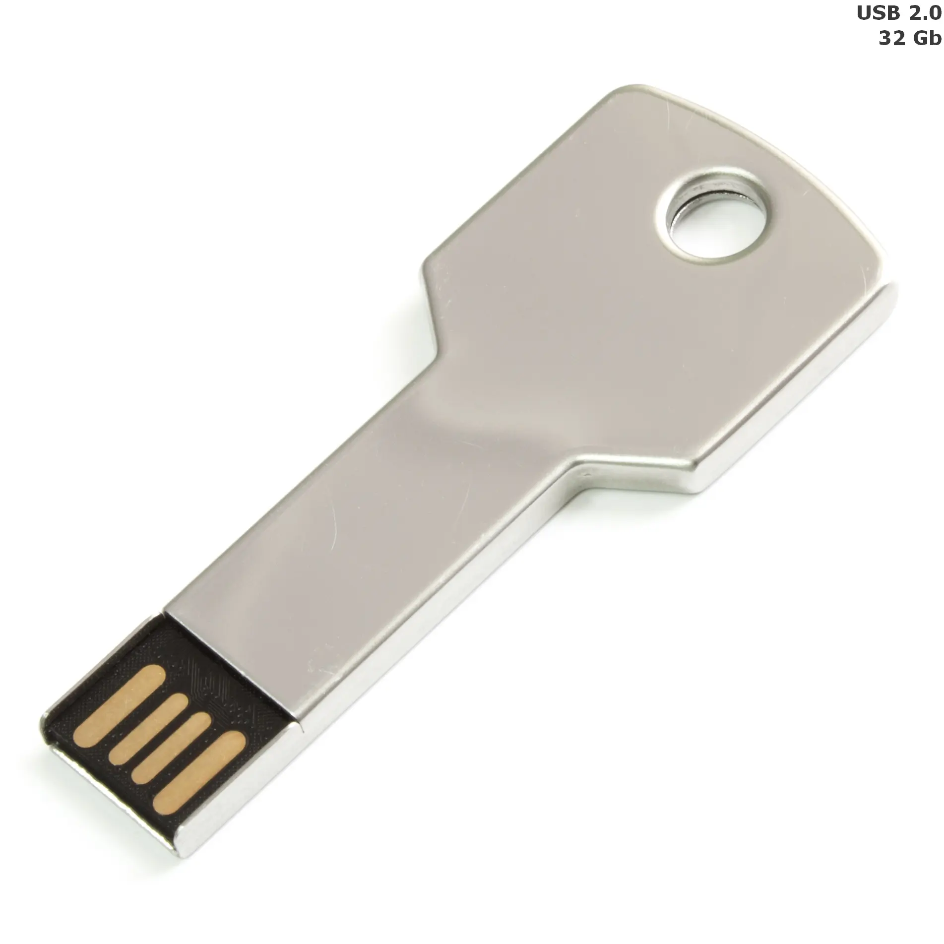Флешка 'Key' металлическая 32 Gb USB 2.0 Серебристый 8694-01
