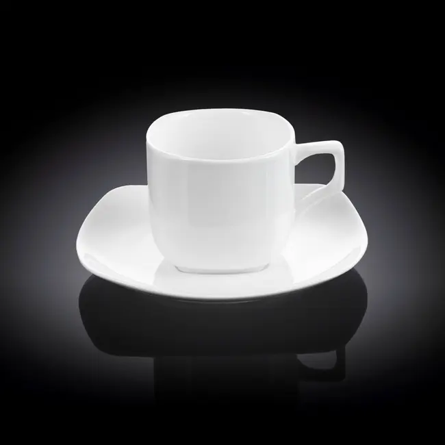 Чашка з блюдцем 'Wilmax' для чаю 200мл Белый 9695-01