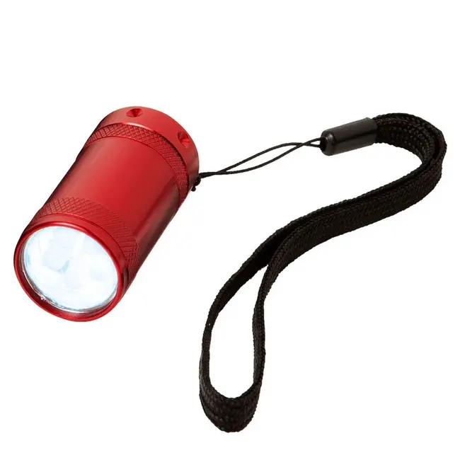Фонарик LED алюминиевый Красный 1050-02