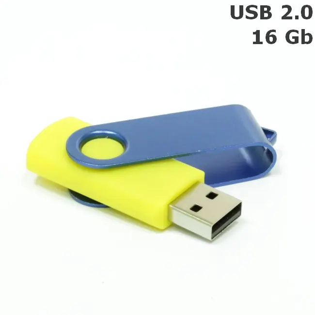 Флешка 'Twister' 16 Gb USB 2.0 Синий Желтый 3675-16