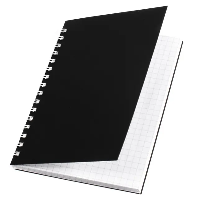 Блокнот А6 с пластиковой обложкой черный 50 листов Черный 10103-07
