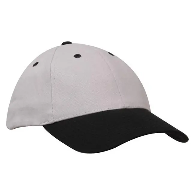 Кепка 'HeadWear' 'Brushed Cotton Cap' Stone-Black Черный Серый 6948-22