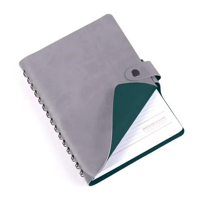 Щоденник недатований А5 'Twiddle' Vivella cірий - синьо-зелений 140 аркушів Темно-зеленый Серый 14019-04