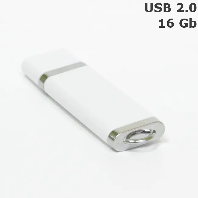 Флешка 'Lighter' 16 Gb USB 2.0 Серебристый Белый 3676-02