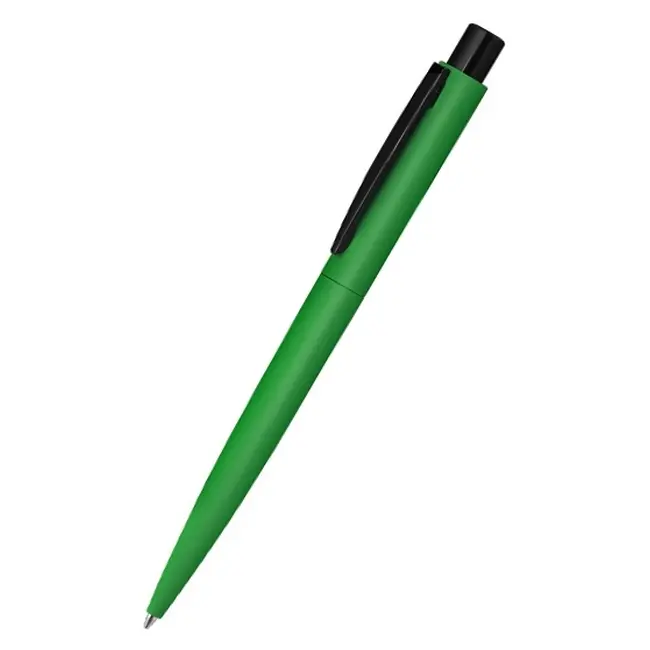 Ручка металлическая soft-touch Темно-зеленый Черный 12415-03