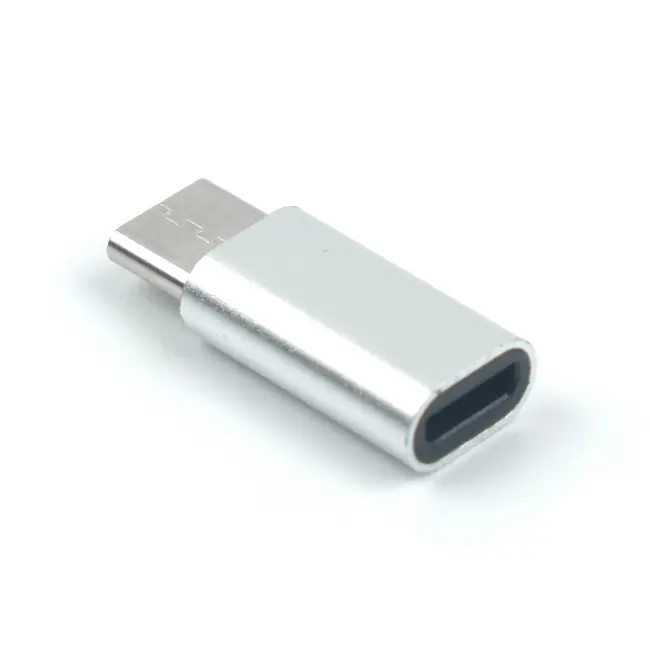 Перехідник Micro-USB - Type-C Серебристый 14973-01