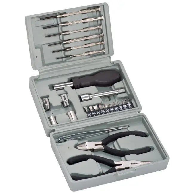 Набор - 25 инструментов в коробке Серый 5210-01