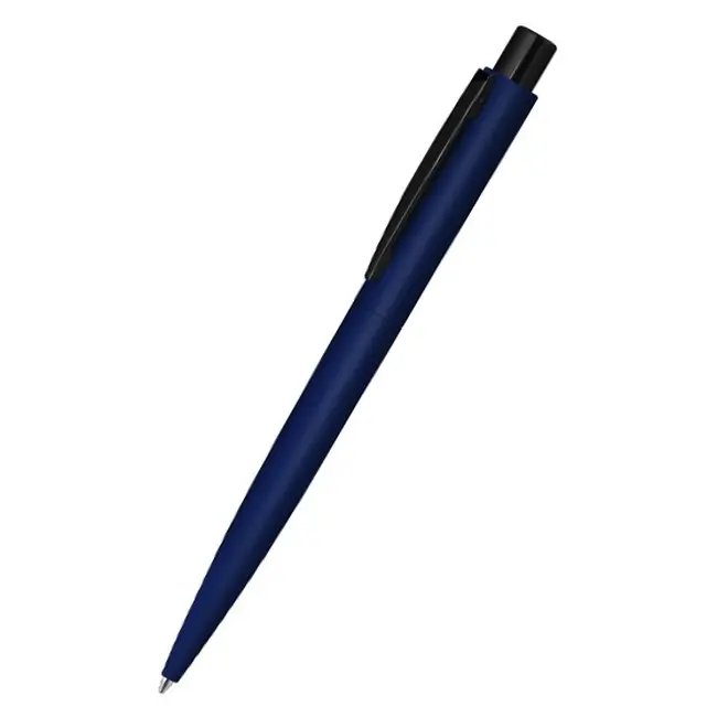 Ручка металлическая soft-touch Черный Темно-синий 12415-01