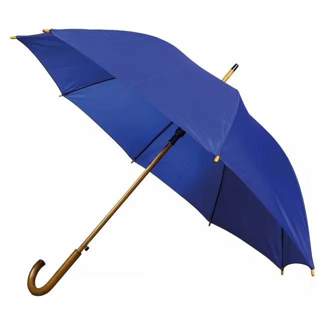Зонт трость Синий Древесный 8725-02