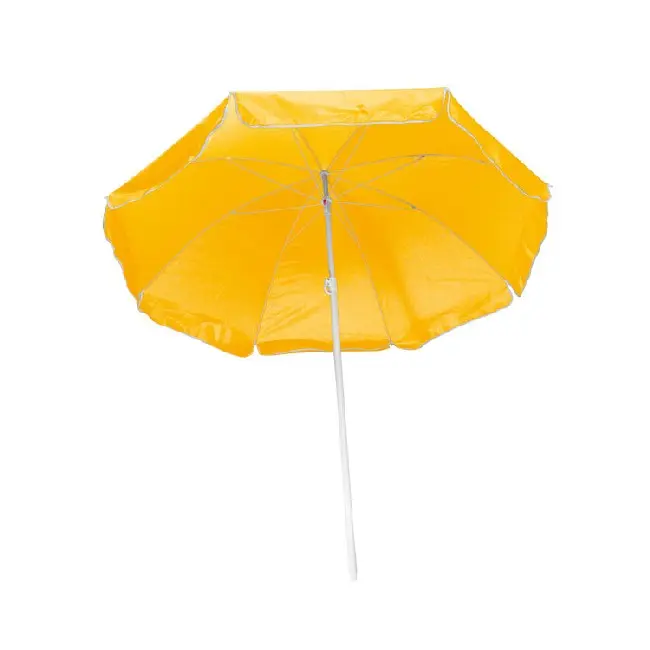 Пляжна парасолька одноколірна жовта Белый Желтый 4131-01