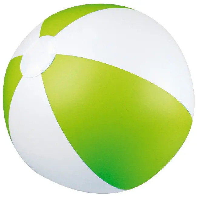 Небольшой 2-х цветный пляжный мяч диаметр 28 см. Зеленый 5288-02