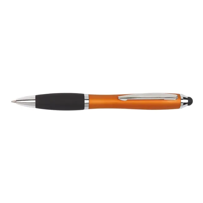 Ручка стилус пластиковая Серебристый Оранжевый Черный 2789-04